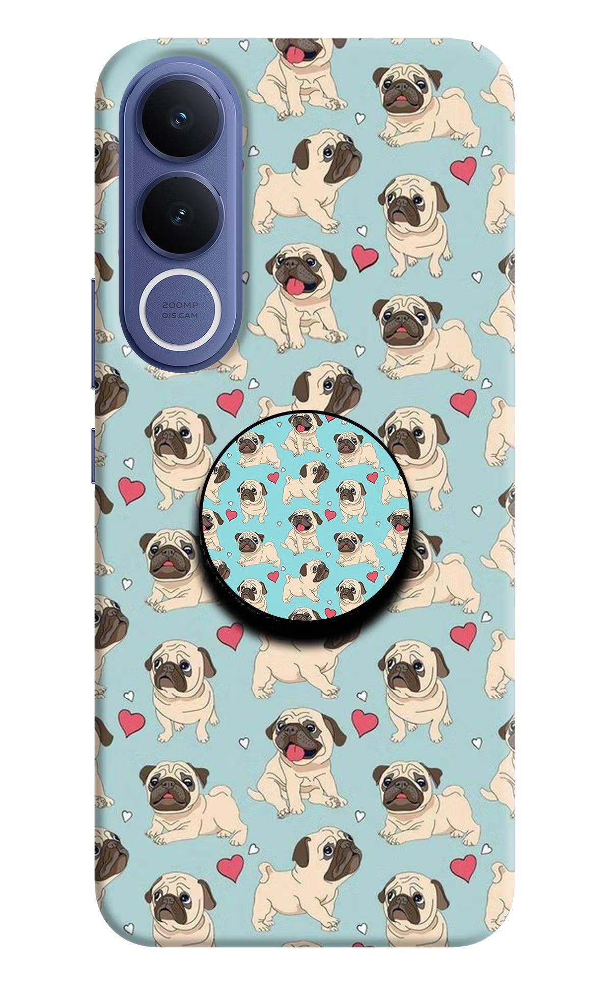 Pug Dog Vivo V70 FE 5G Pop Case by Casekaro