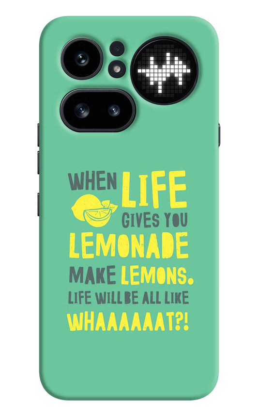 Quote Nothing Phone 4a Pro Hard Case Back Cover by Casekaro