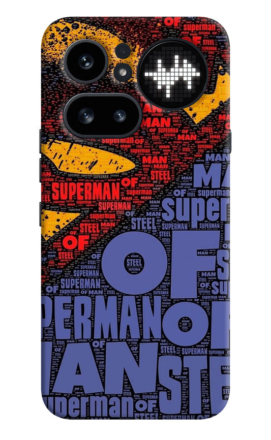 Superman Nothing Phone 4a Pro Hard Case Back Cover by Casekaro