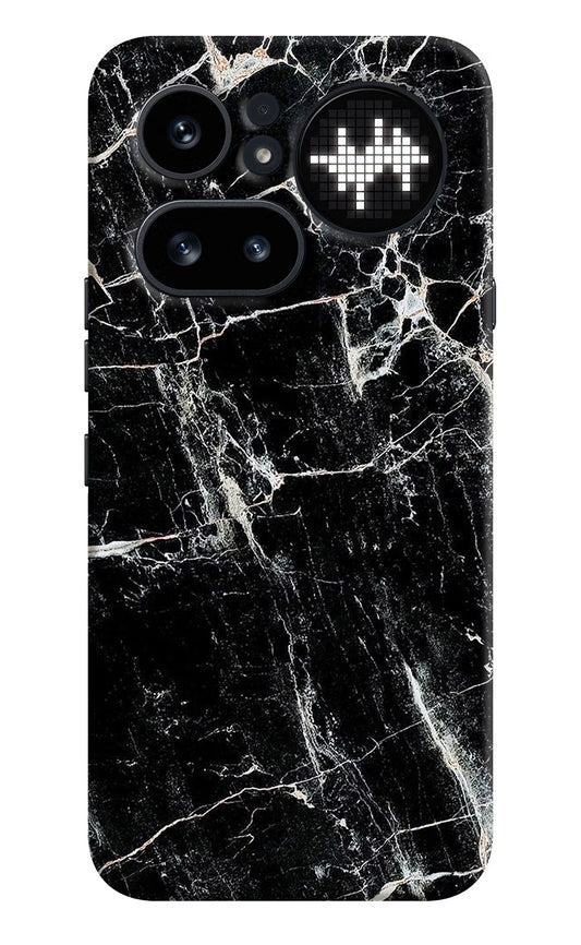 Black Marble Texture Nothing Phone 4a Pro Hard Case Back Cover by Casekaro