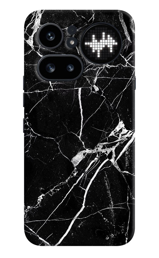 Black Marble Pattern Nothing Phone 4a Pro Hard Case Back Cover by Casekaro