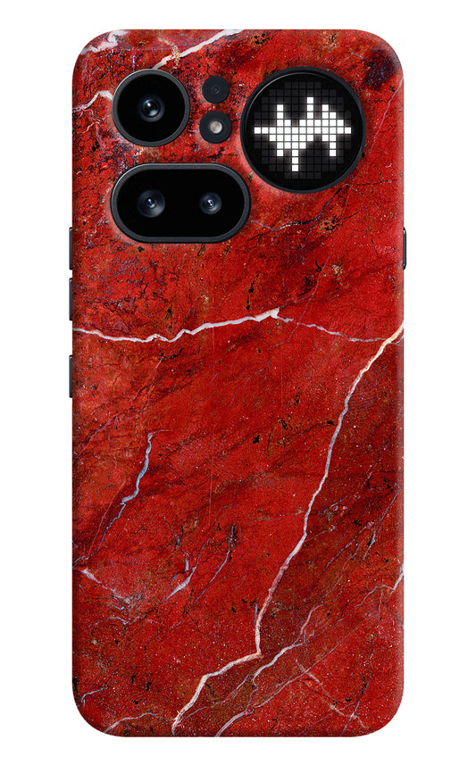 Red Marble Design Nothing Phone 4a Pro Hard Case Back Cover by Casekaro