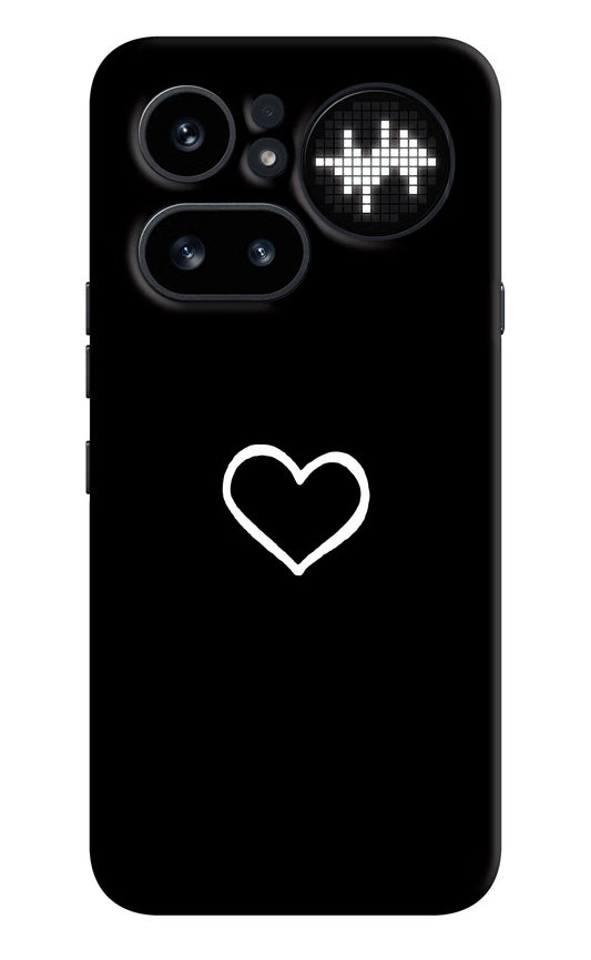 Heart Nothing Phone 4a Pro Hard Case Back Cover by Casekaro
