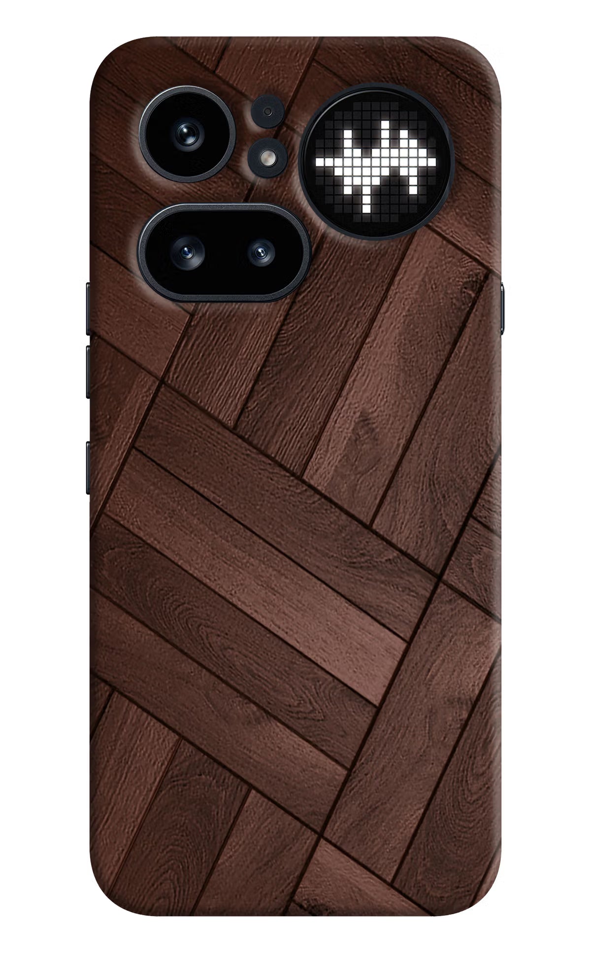 Wooden Texture Design Nothing Phone 4a Pro Hard Case Back Cover by Casekaro