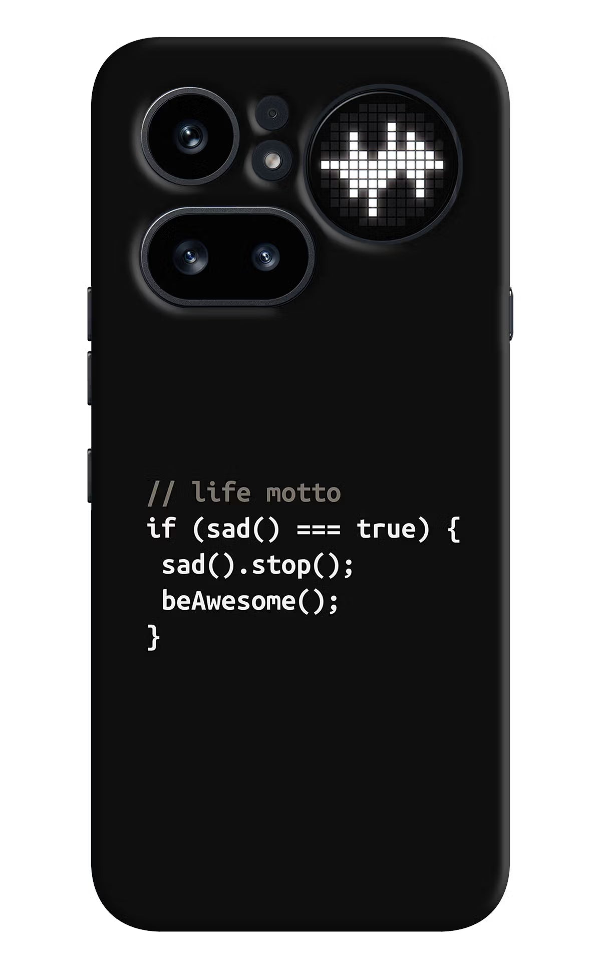 Life Motto Code Nothing Phone 4a Pro Hard Case Back Cover by Casekaro