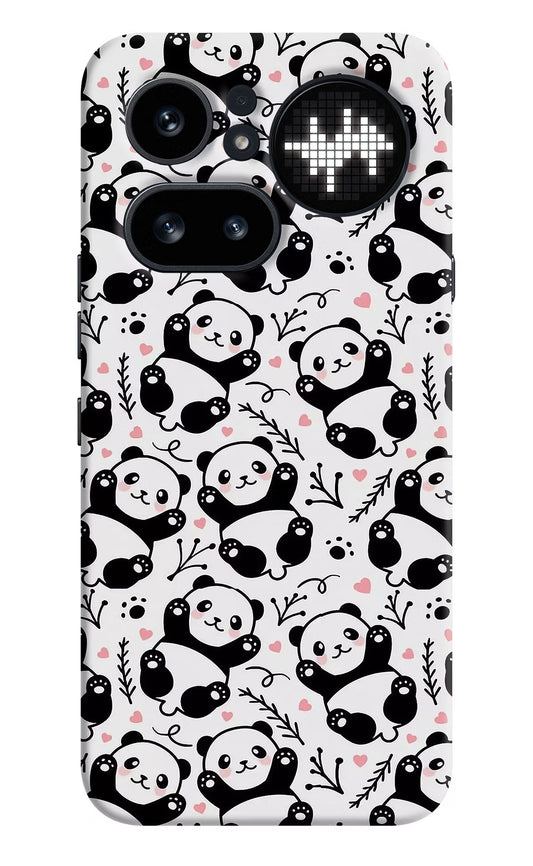Cute Panda Nothing Phone 4a Pro Hard Case Back Cover by Casekaro