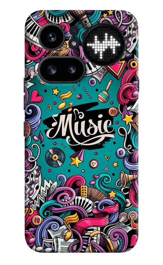 Music Graffiti Nothing Phone 4a Pro Hard Case Back Cover by Casekaro