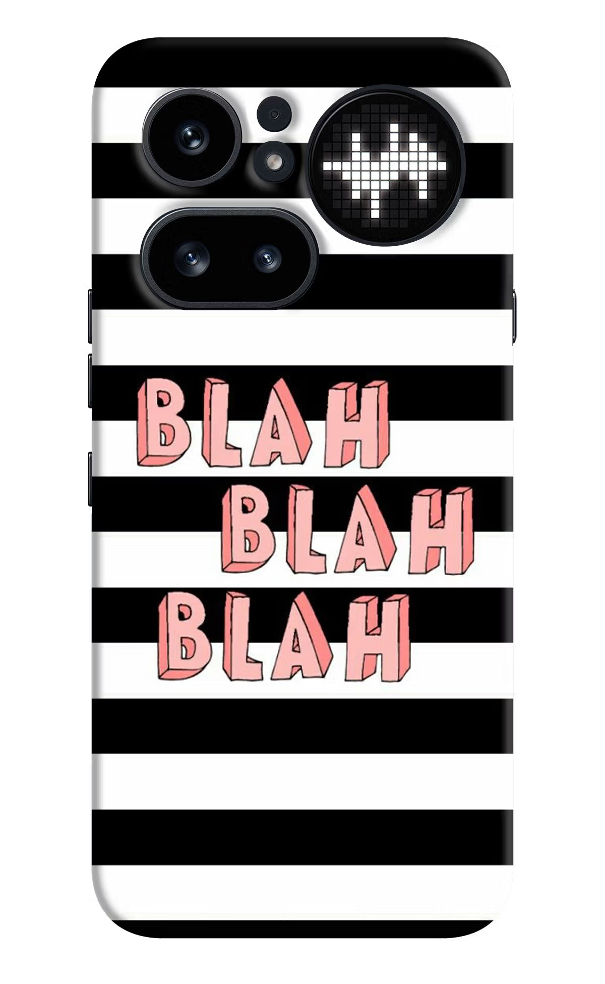 Blah Blah Blah Nothing Phone 4a Pro Hard Case Back Cover by Casekaro