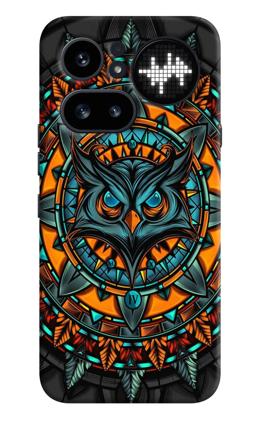 Angry Owl Art Nothing Phone 4a Pro Hard Case Back Cover by Casekaro