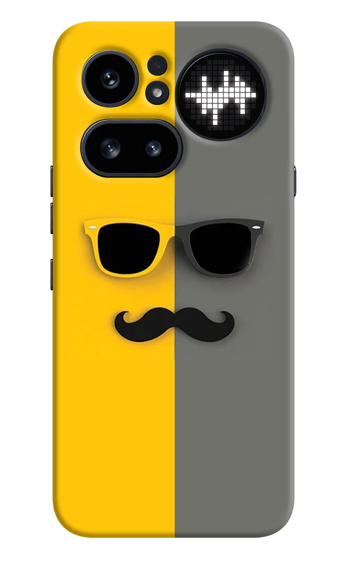 Sunglasses with Mustache Nothing Phone 4a Pro Hard Case Back Cover by Casekaro