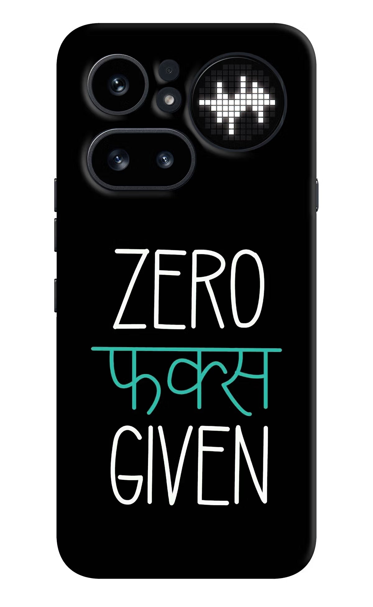 Zero Fucks Given Nothing Phone 4a Pro Hard Case Back Cover by Casekaro