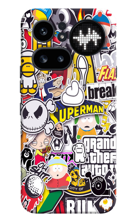 Sticker Bomb Nothing Phone 4a Pro Hard Case Back Cover by Casekaro