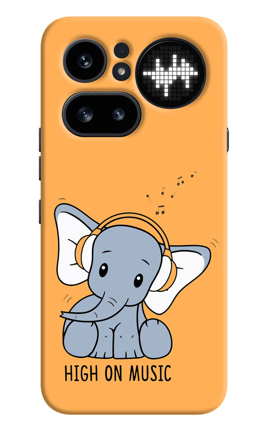 High On Music Nothing Phone 4a Pro Hard Case Back Cover by Casekaro