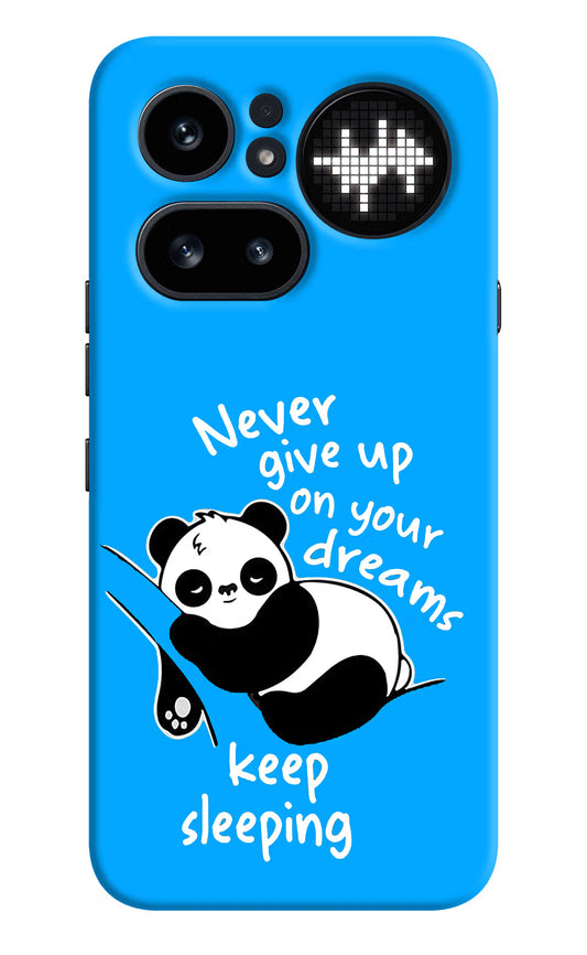 Keep Sleeping Nothing Phone 4a Pro Hard Case Back Cover by Casekaro
