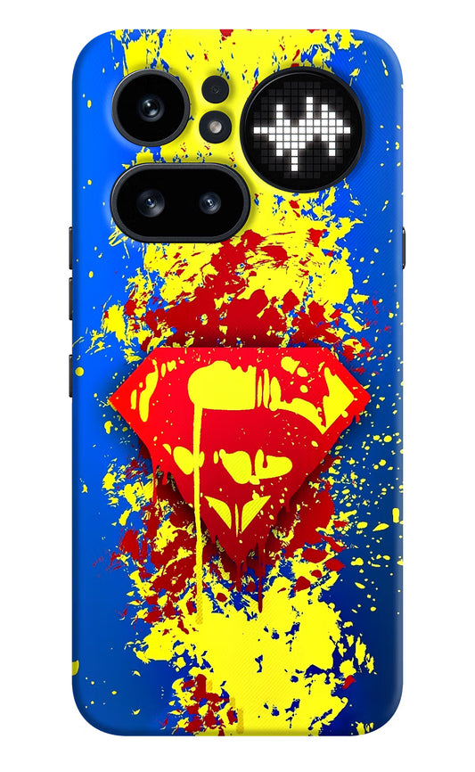 Superman logo Nothing Phone 4a Pro Hard Case Back Cover by Casekaro