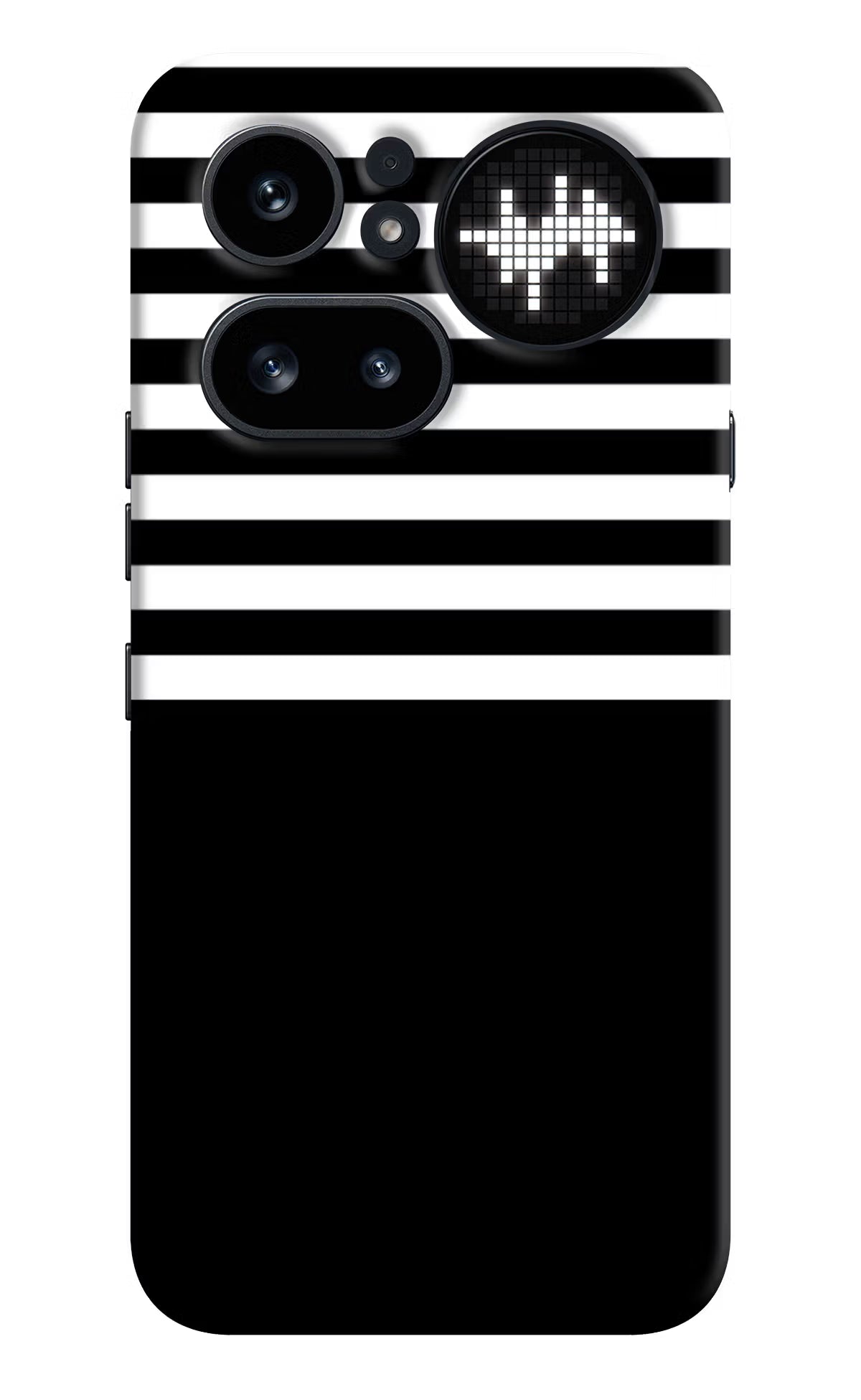 Black and White Print Nothing Phone 4a Pro Hard Case Back Cover by Casekaro