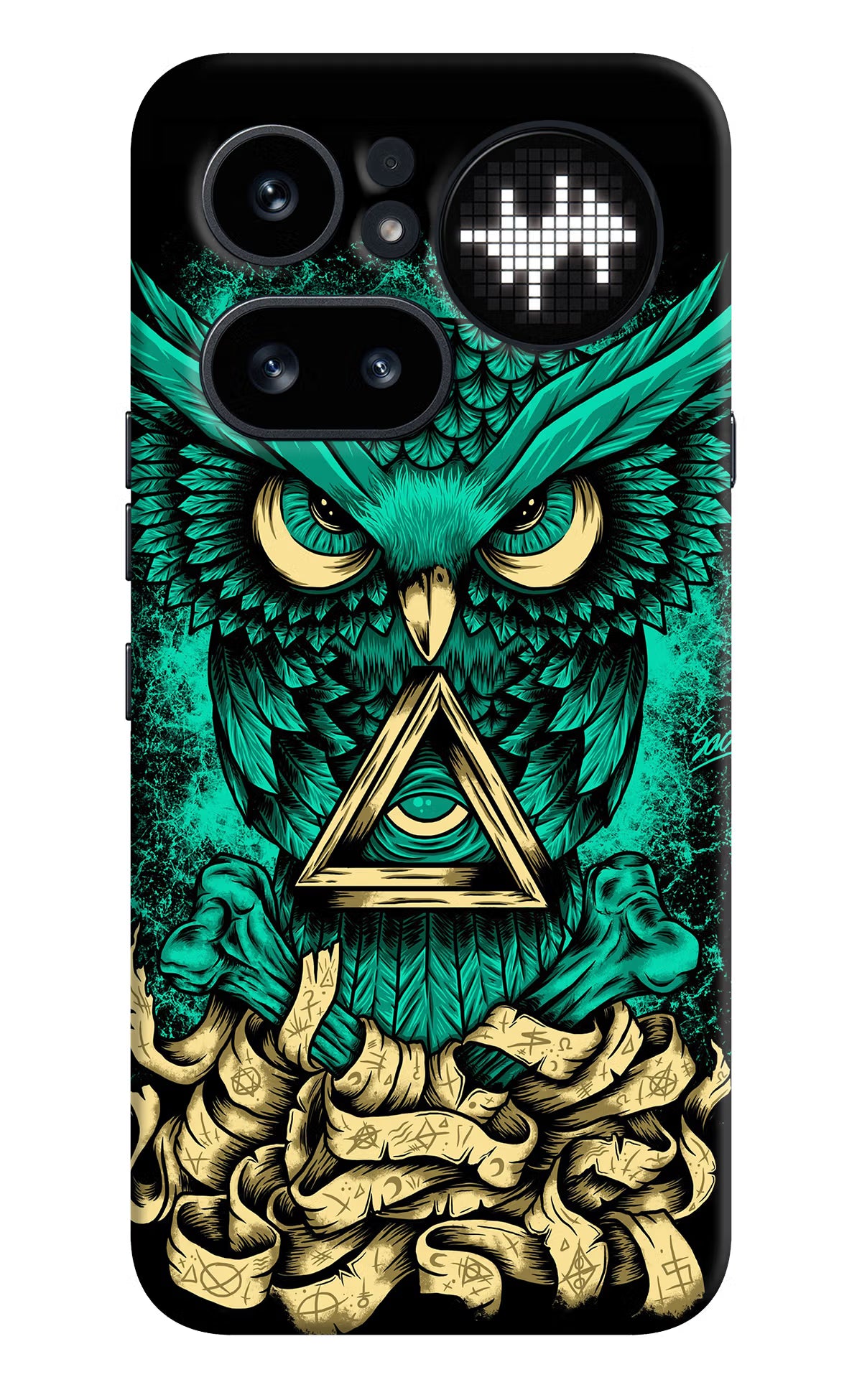 Green Owl Nothing Phone 4a Pro Hard Case Back Cover by Casekaro