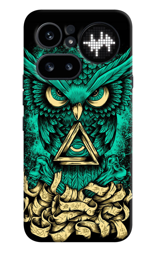 Green Owl Nothing Phone 4a Pro Hard Case Back Cover by Casekaro