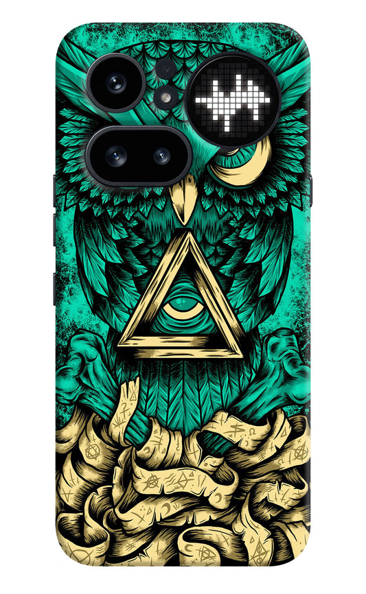 Green Owl Nothing Phone 4a Pro Hard Case Back Cover by Casekaro