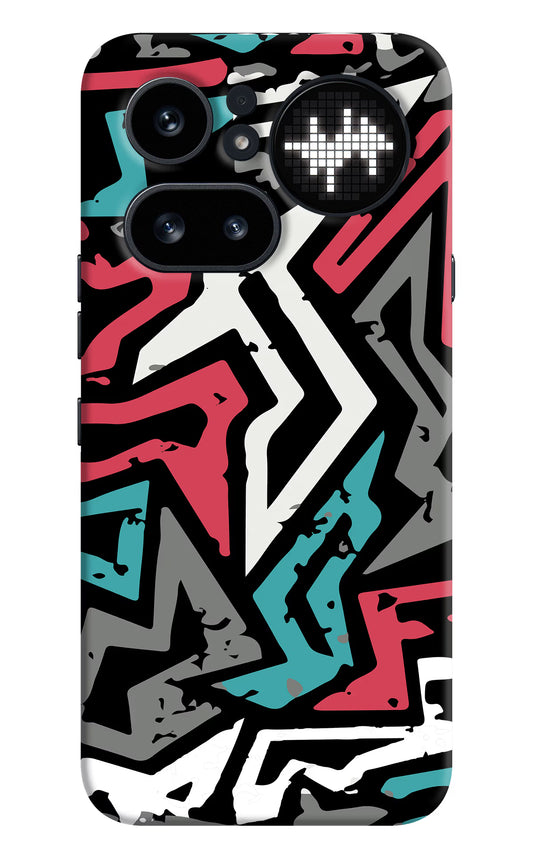 Geometric Graffiti Nothing Phone 4a Pro Hard Case Back Cover by Casekaro