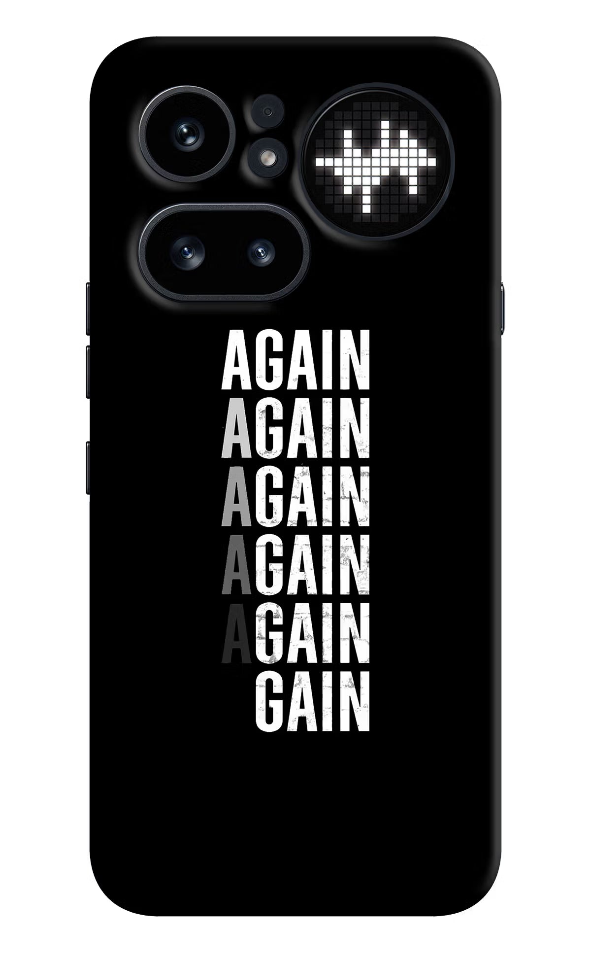 Again Again Gain Nothing Phone 4a Pro Hard Case Back Cover by Casekaro