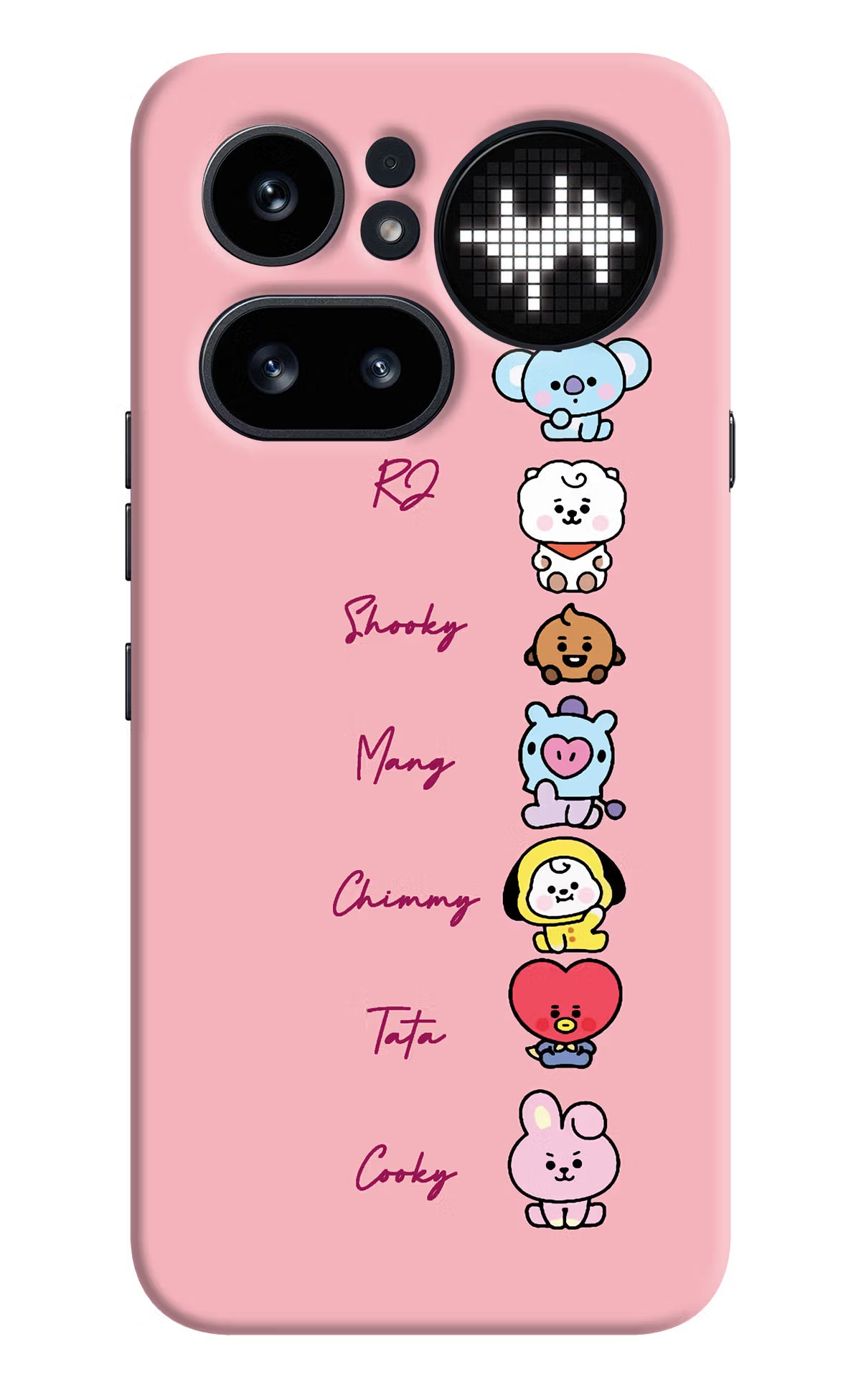 BTS names Nothing Phone 4a Pro Hard Case Back Cover by Casekaro
