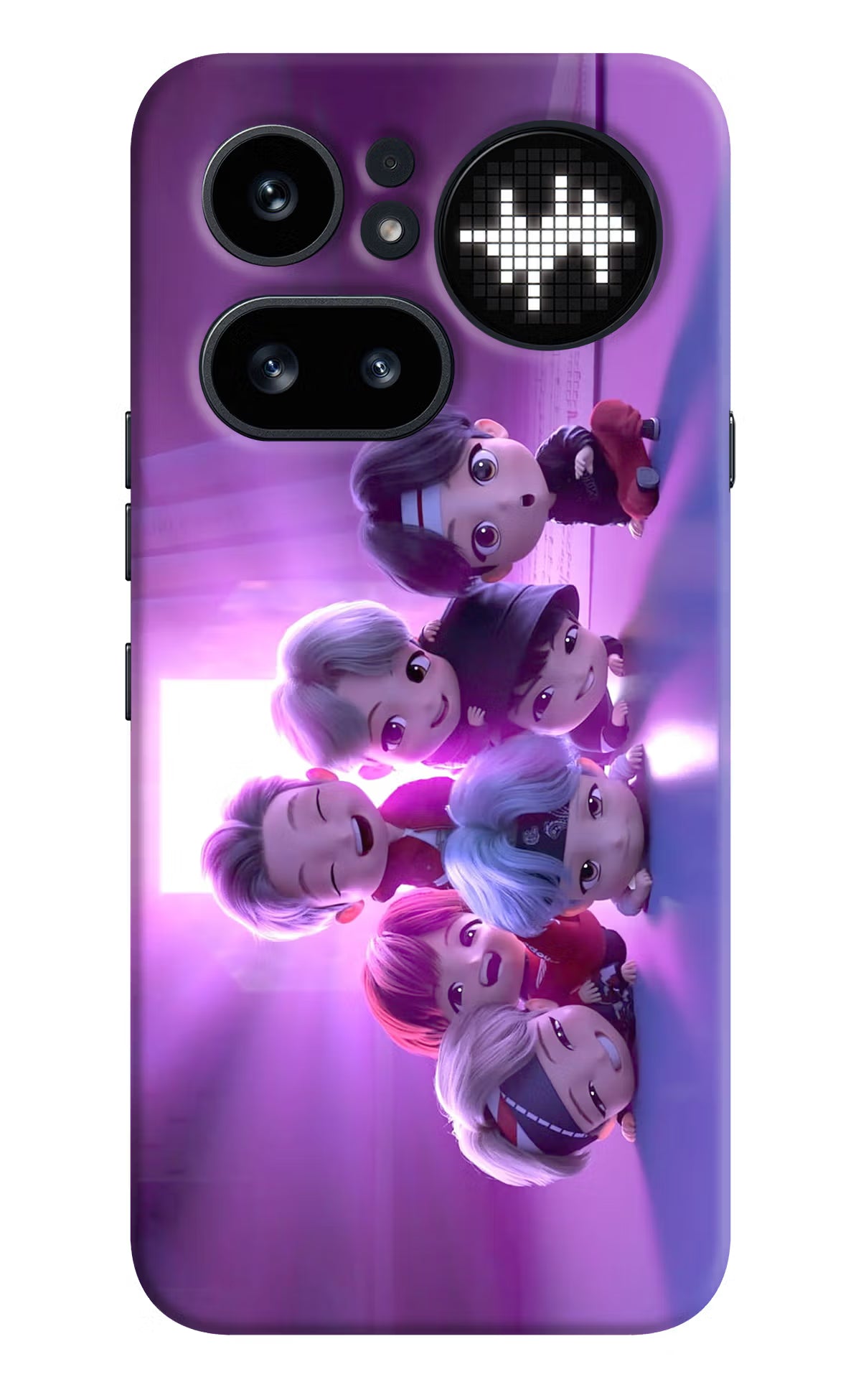 BTS Chibi Nothing Phone 4a Pro Hard Case Back Cover by Casekaro
