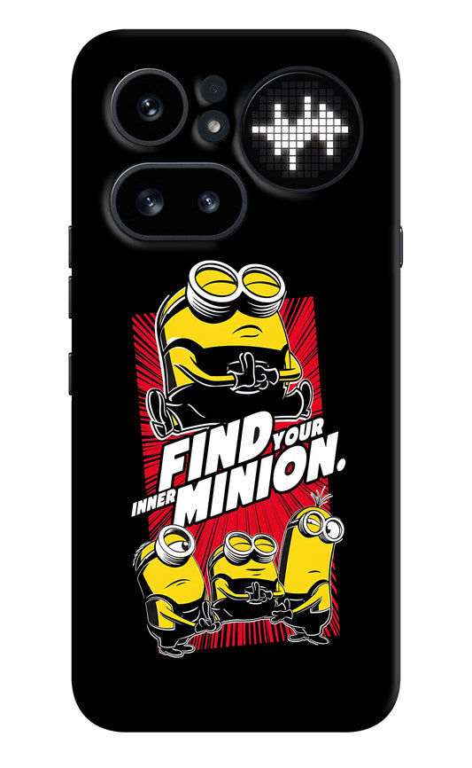 Find your inner Minion Nothing Phone 4a Pro Hard Case Back Cover by Casekaro