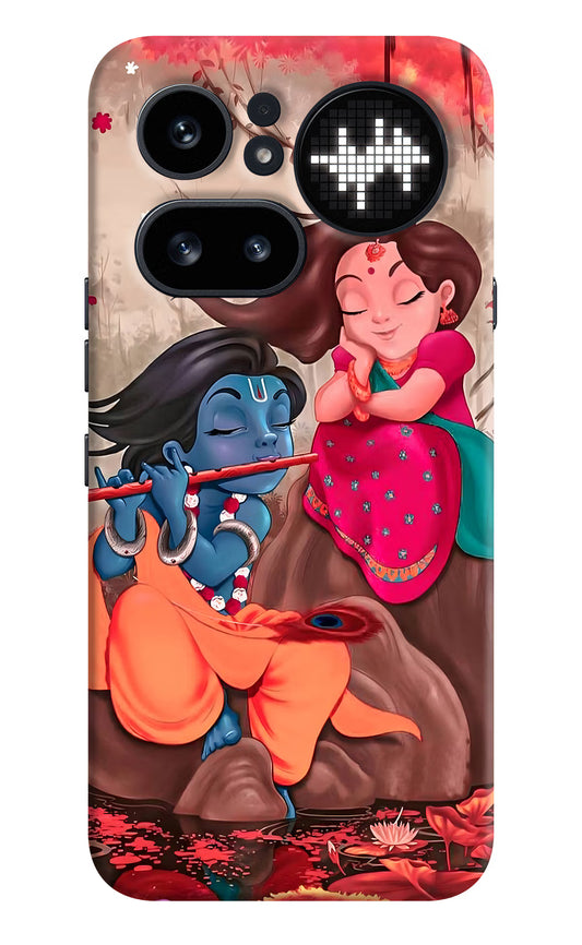 Radhe Krishna Nothing Phone 4a Pro Hard Case Back Cover by Casekaro