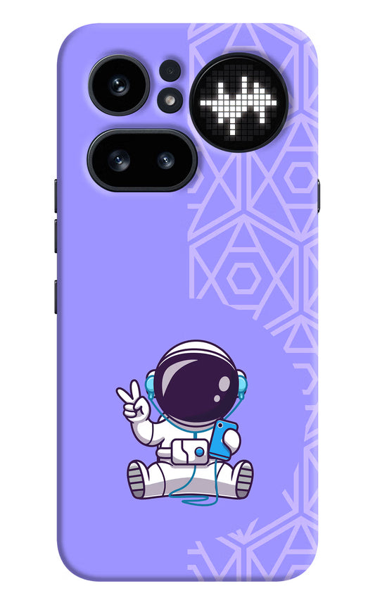 Cute Astronaut Chilling Nothing Phone 4a Pro Hard Case Back Cover by Casekaro