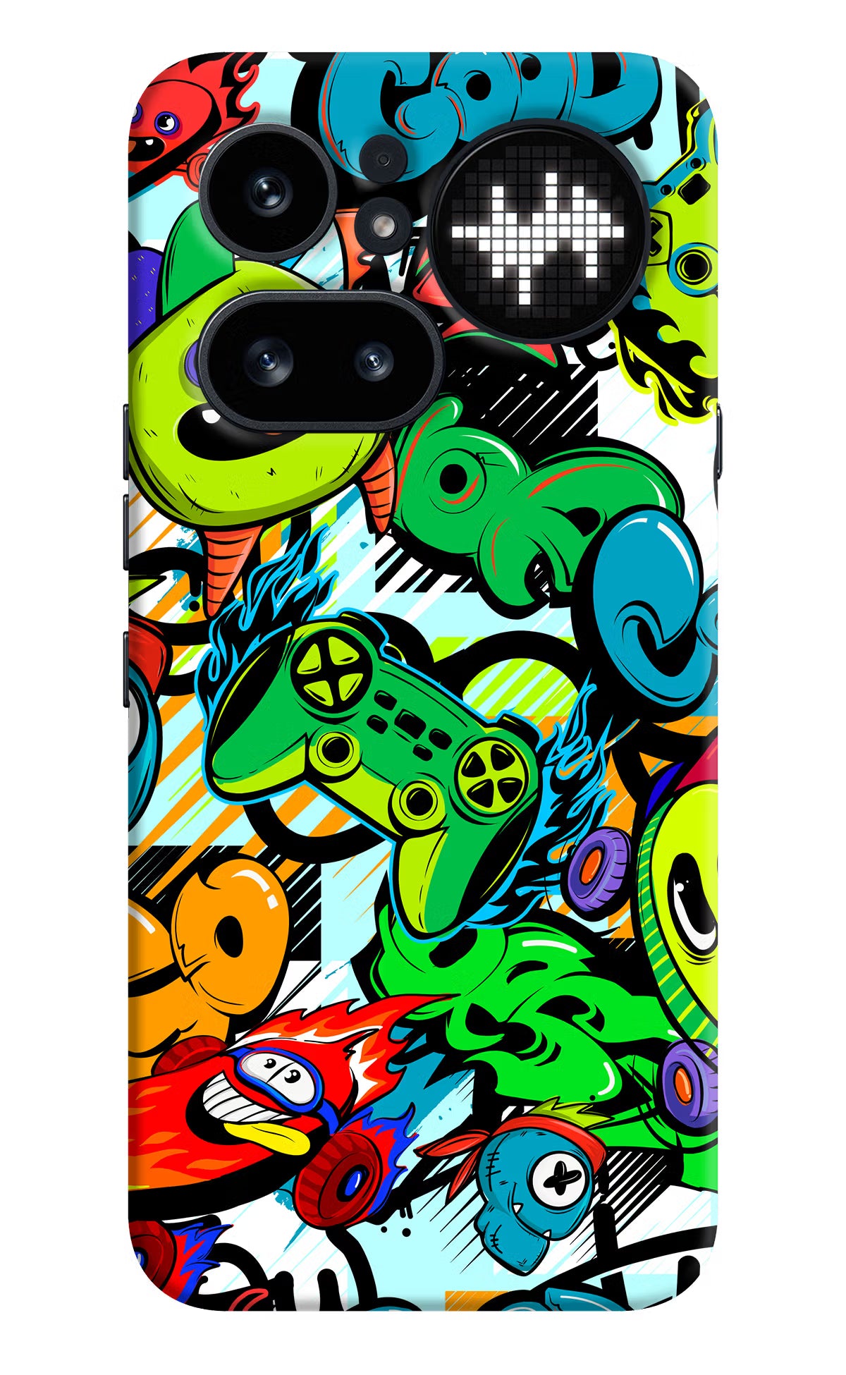 Game Doodle Nothing Phone 4a Pro Hard Case Back Cover by Casekaro