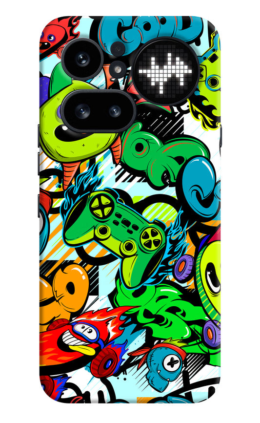 Game Doodle Nothing Phone 4a Pro Hard Case Back Cover by Casekaro