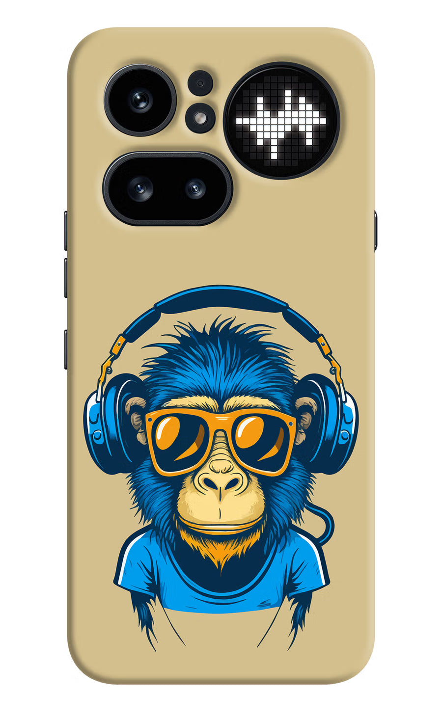 Monkey Headphone Nothing Phone 4a Pro Back Cover, Hard case
