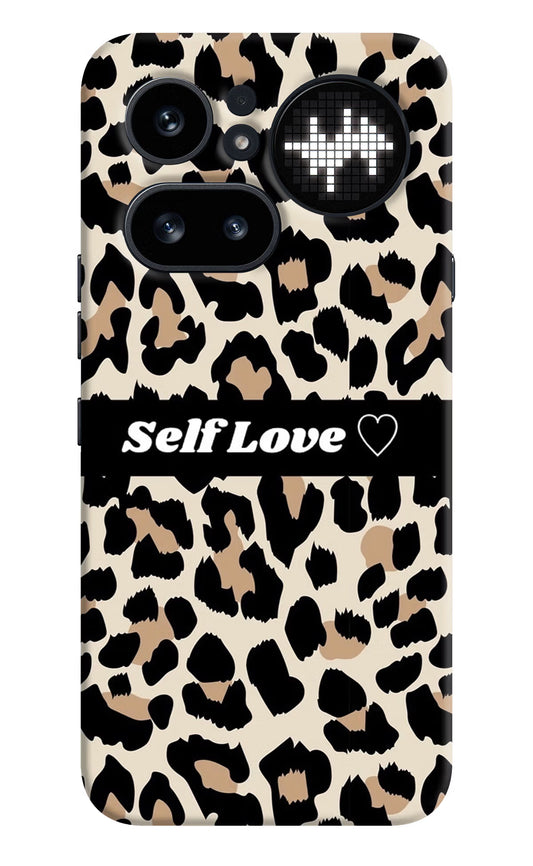 Leopard Print Self Love Nothing Phone 4a Pro Hard Case Back Cover by Casekaro