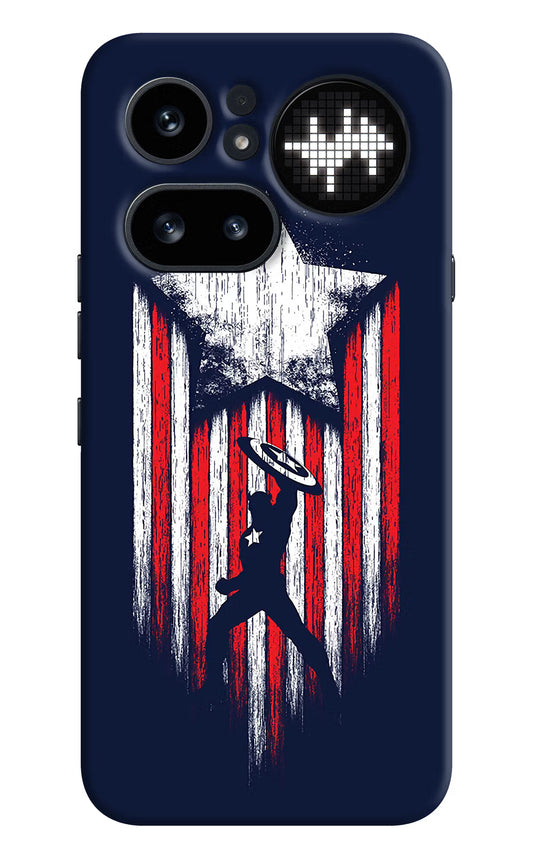 Captain America Marvel Art Nothing Phone 4a Pro Hard Case Back Cover by Casekaro