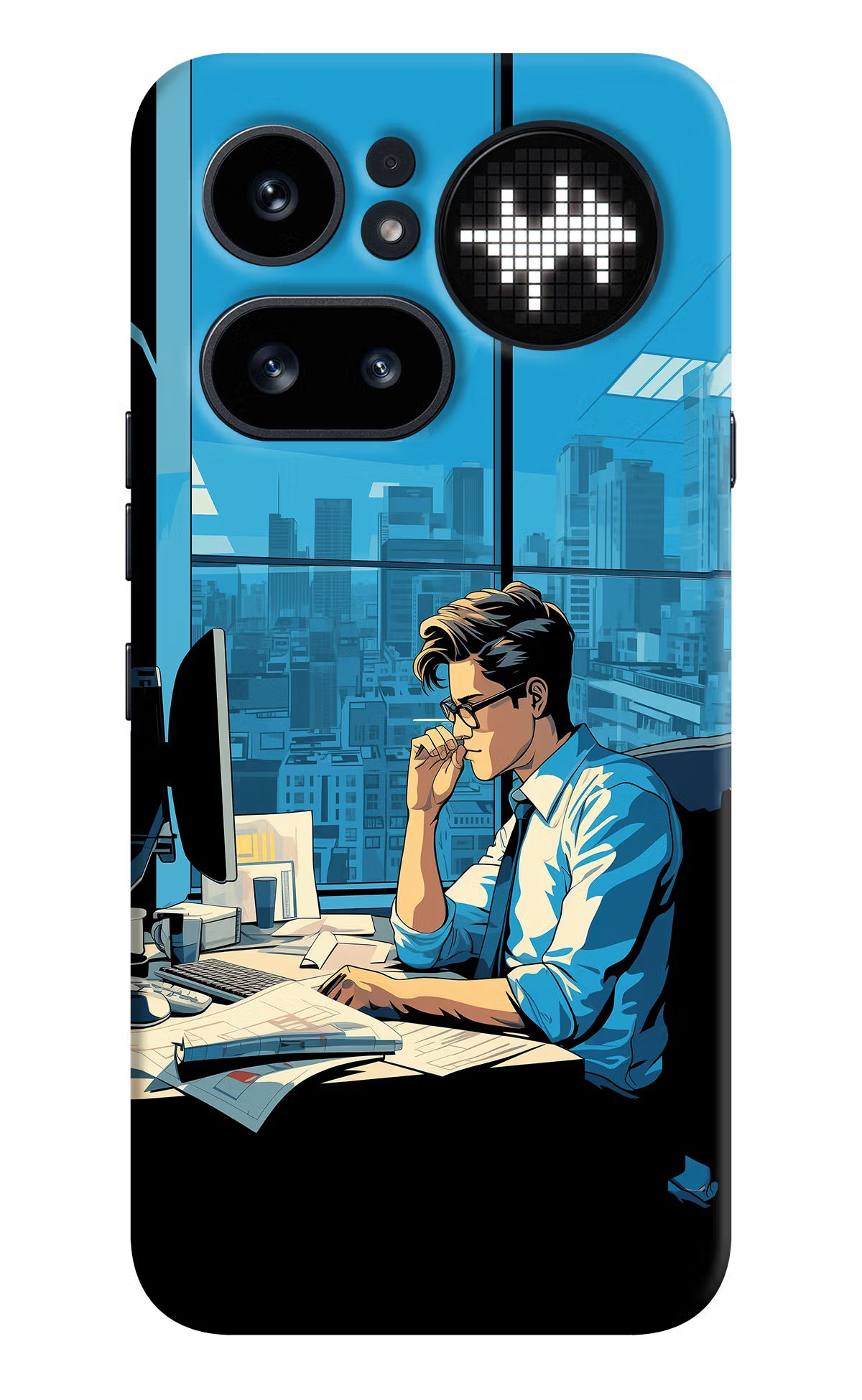 Focused Hustler (AI Generated) Nothing Phone 4a Pro Hard Case Back Cover by Casekaro