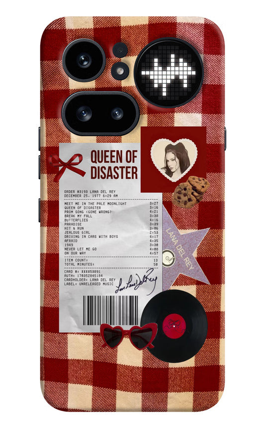 Queen of Disaster Nothing Phone 4a Pro Hard Case Back Cover by Casekaro