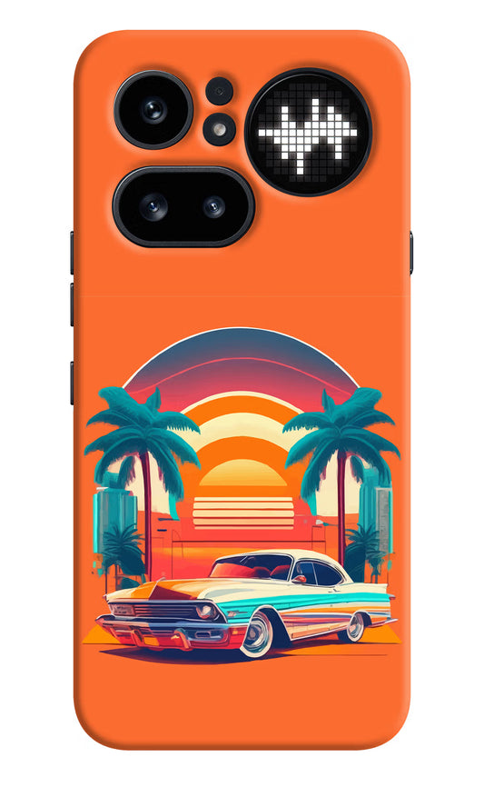 Palm Drive 80s Nothing Phone 4a Pro Hard Case Back Cover by Casekaro