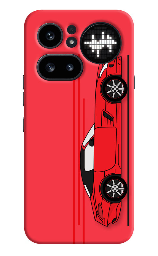 Red Velocity Nothing Phone 4a Pro Hard Case Back Cover by Casekaro
