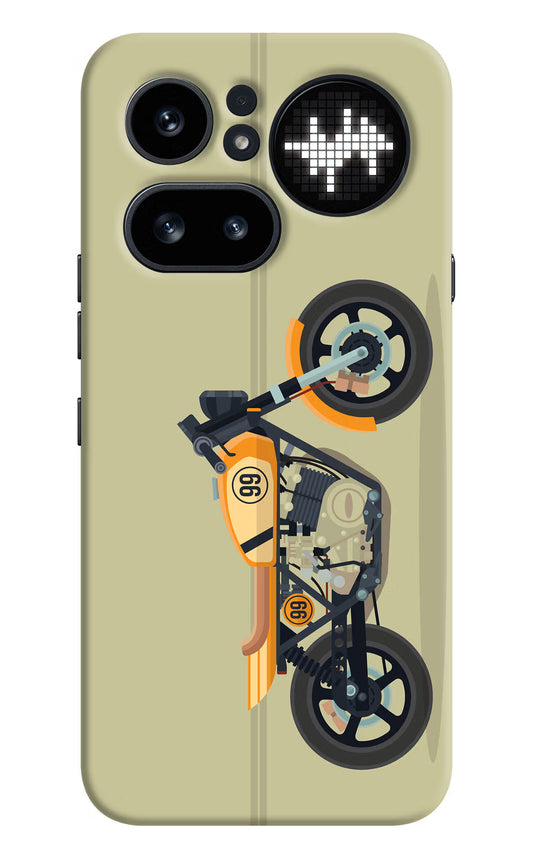 Vertical Speedster Nothing Phone 4a Pro Hard Case Back Cover by Casekaro