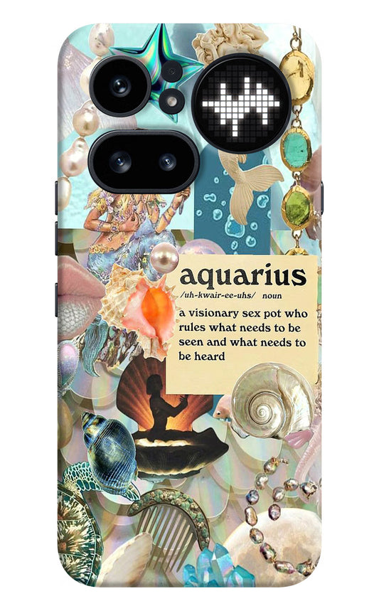 Aquarius Zodiac Nothing Phone 4a Pro Hard Case Back Cover by Casekaro