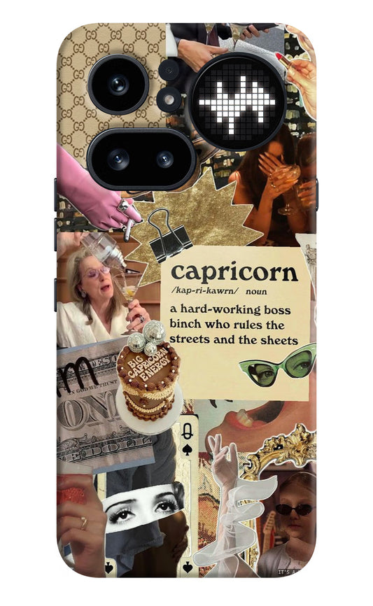 Capricorn Zodiac Nothing Phone 4a Pro Hard Case Back Cover by Casekaro