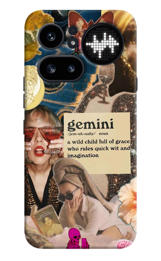 Gemini Zodiac Nothing Phone 4a Pro Hard Case Back Cover by Casekaro