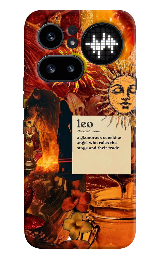 Leo Zodiac Nothing Phone 4a Pro Hard Case Back Cover by Casekaro