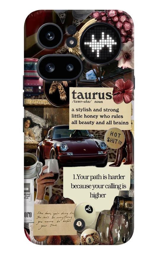 Taurus Zodiac Nothing Phone 4a Pro Hard Case Back Cover by Casekaro