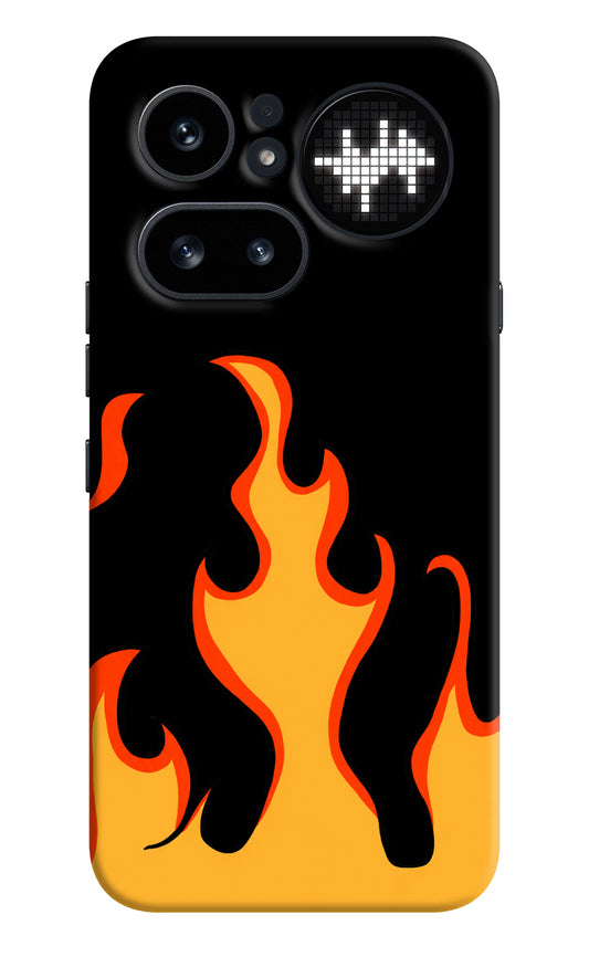 Fired Up – Black Nothing Phone 4a Pro Hard Case Back Cover by Casekaro