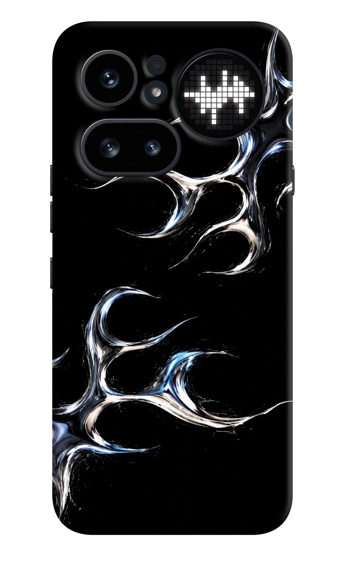 Chrome Tribal Nothing Phone 4a Pro Hard Case Back Cover by Casekaro