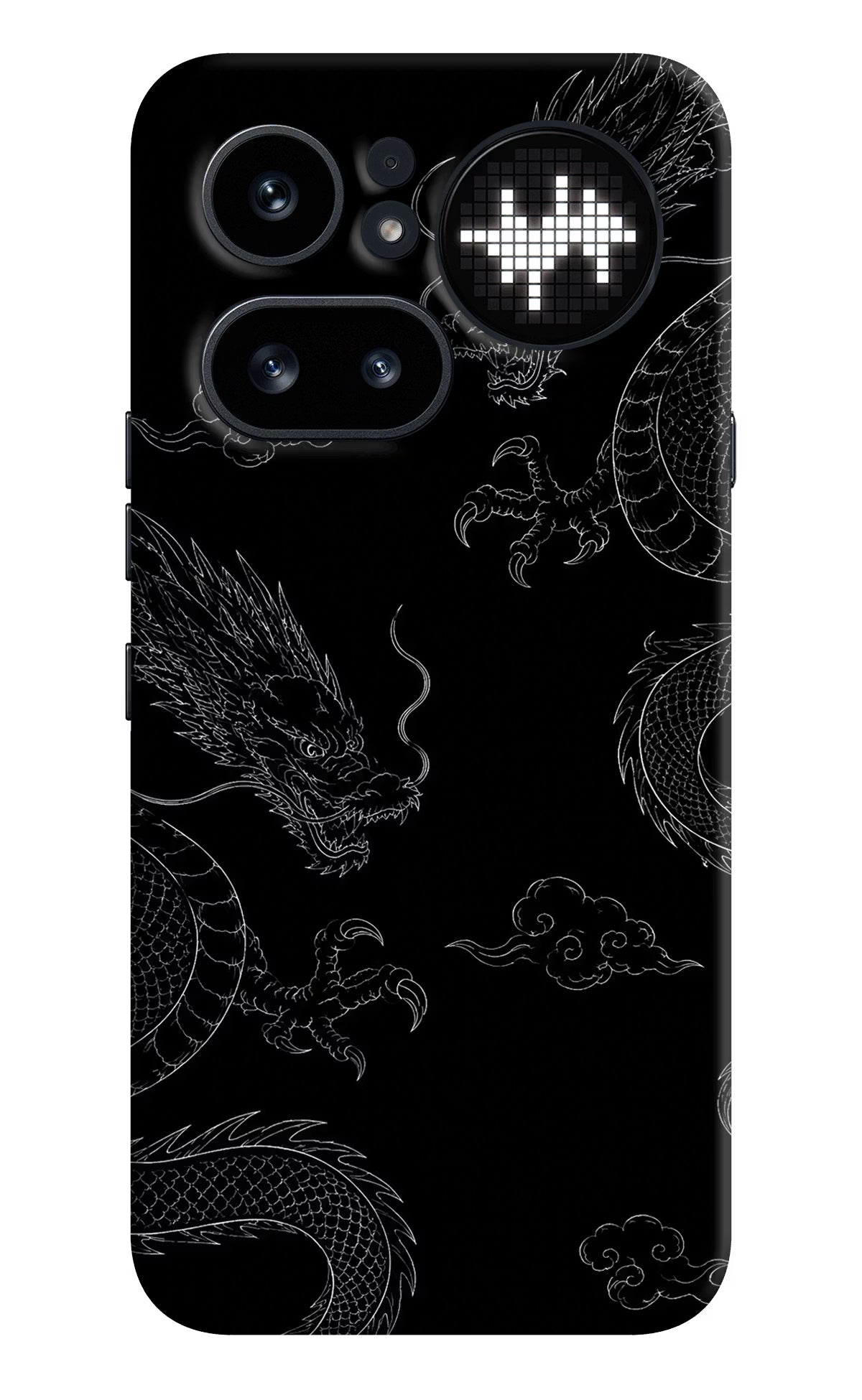 Twin Dragons Nothing Phone 4a Pro Hard Case Back Cover by Casekaro