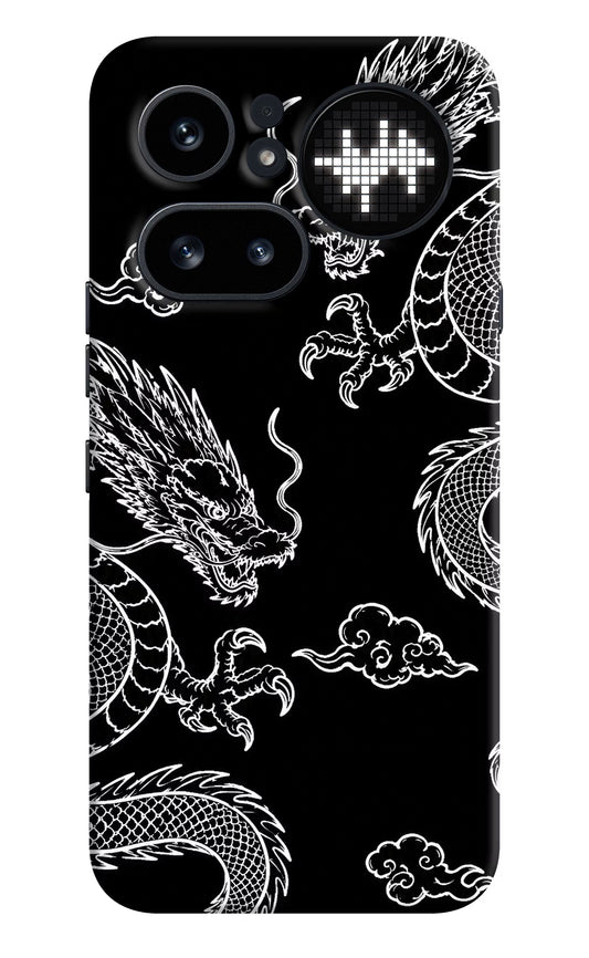 Twin Dragons Nothing Phone 4a Pro Hard Case Back Cover by Casekaro
