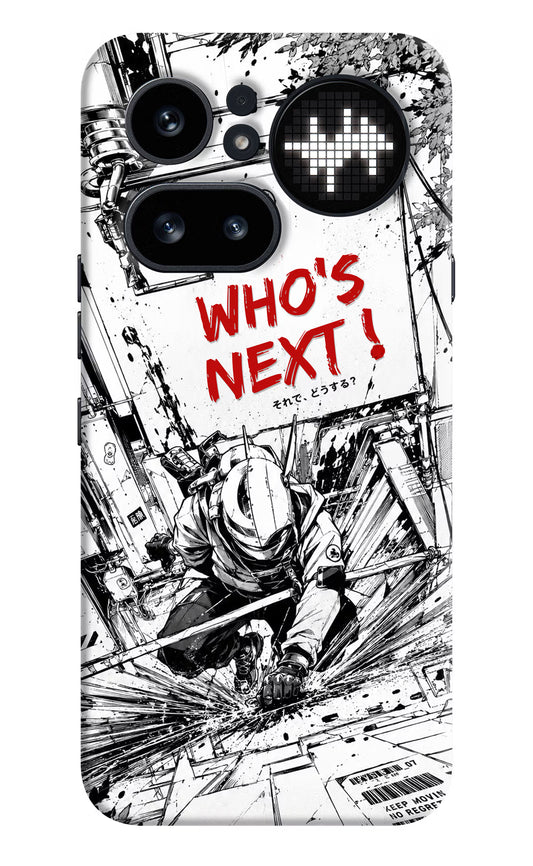 Who's Next Nothing Phone 4a Pro Hard Case Back Cover by Casekaro